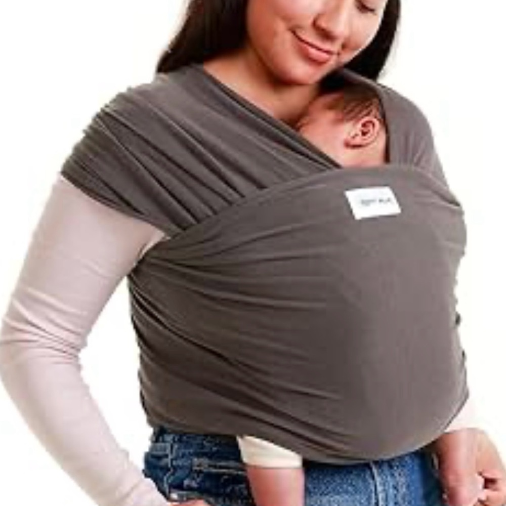 Brand New Sleepy Wrap, Dark Grey French Terry